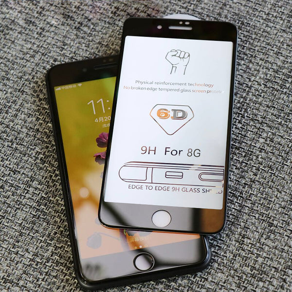 6D Full Cover Tempered Glass For iPhone 8 7 6 6S Plus X XS MAX glass iphone 7 8 x screen protector Protective glass on iphone 7