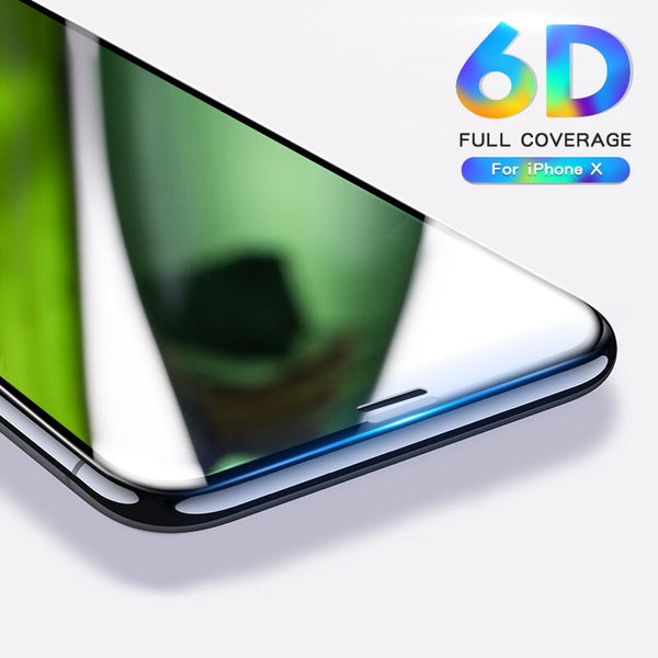 6D Full Cover Tempered Glass For iPhone 8 7 6 6S Plus X XS MAX glass iphone 7 8 x screen protector Protective glass on iphone 7